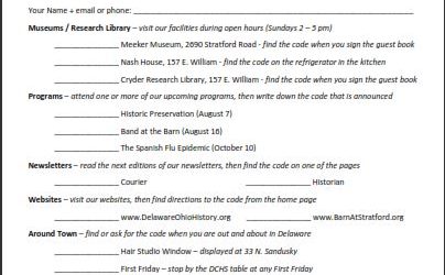 DCHS History Challenge - History Program - Delaware County Historical Society - Delaware Ohio