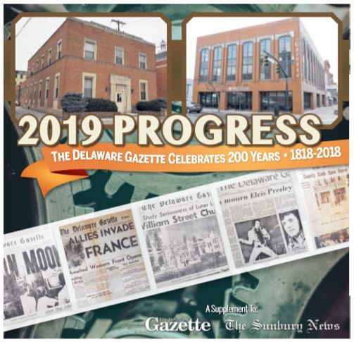 Gazette Celebrates 200 years - Newspaper - Local History - Delaware County Historical Society - Delaware Ohio