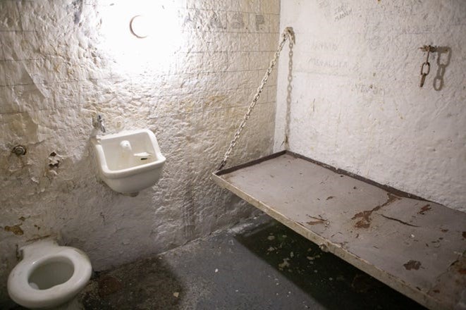 Old Jail Cell Interior - Delaware County Historical Society