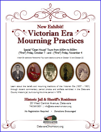Victorian Era Mourning Practies - Exhibit - Historic Jail and Sheriff's Residence